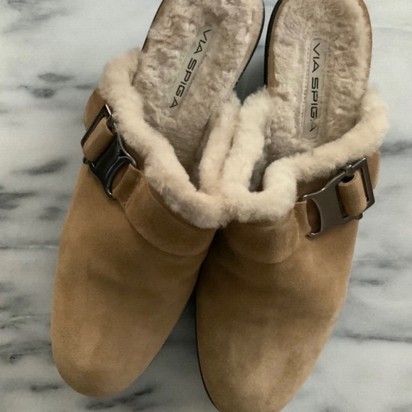Via Spiga Shearling clogs/mules 10 - Picture 2 of 4